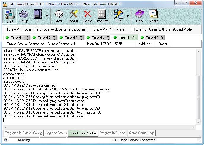 Ssh Tunnel Easy is an innovative ssh tunnel software affordable Screen Shot